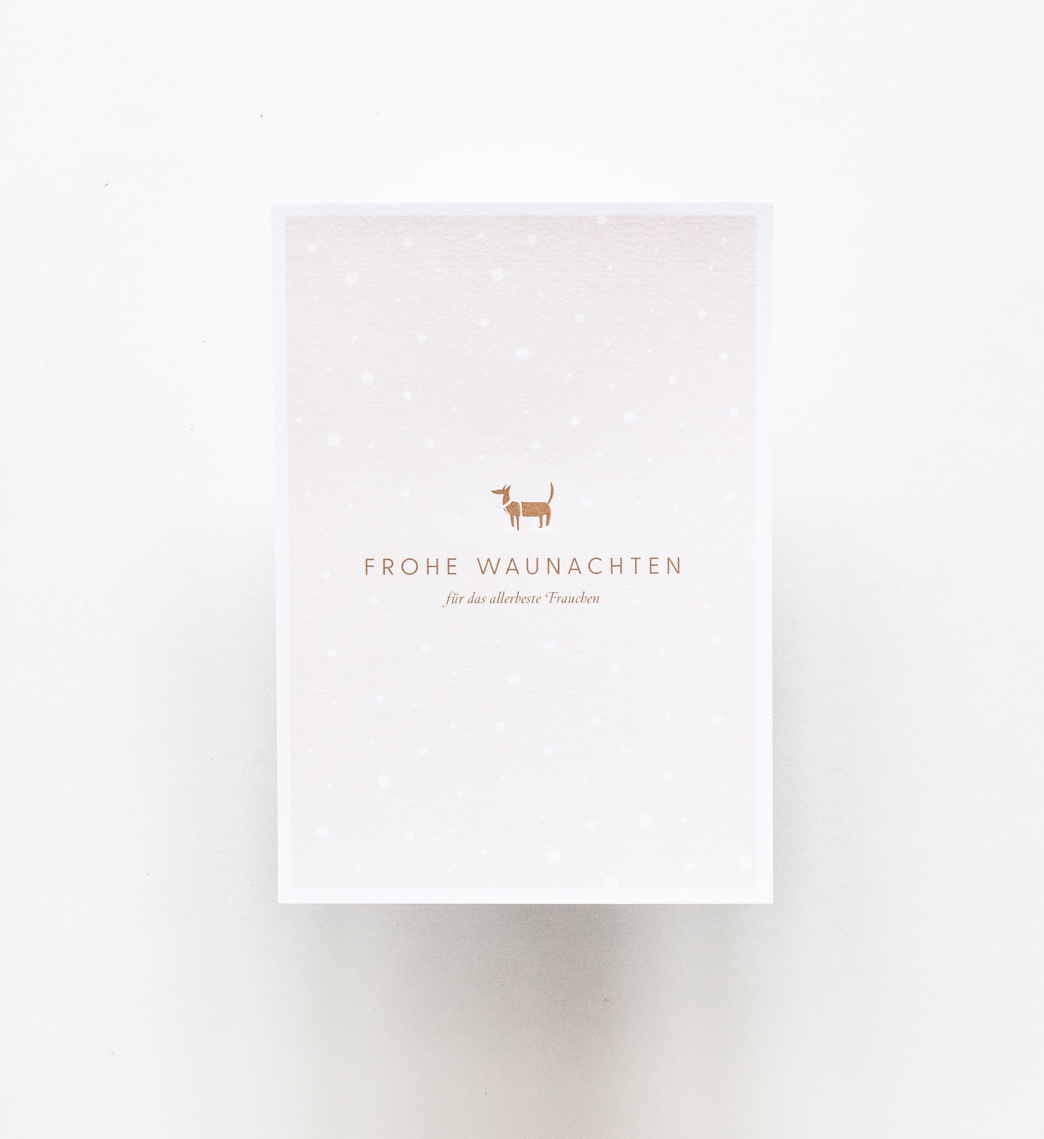 Lustige Weihnachtskarte fürs Frauchen – frauchenglueck.ch